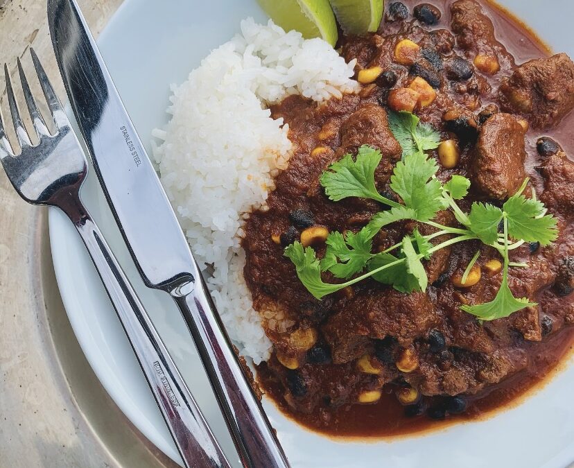 CHILI CON CARNE WITH RIB ROAST