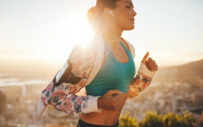 Fitness woman running outdoors
